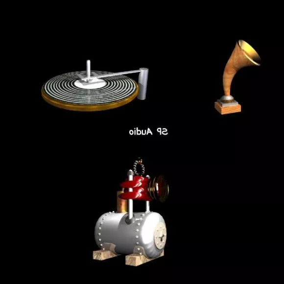 Industrial Module Audio Parts 3d model Industrial Module Audio Parts 3d model