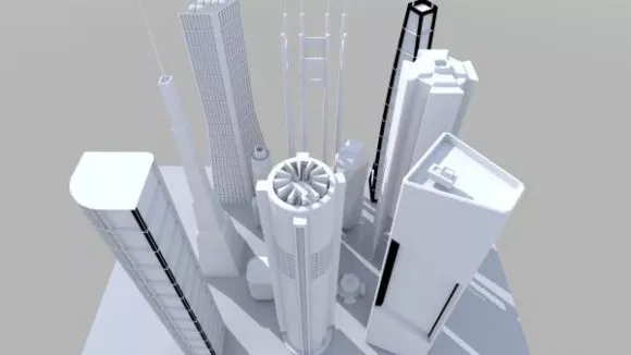Building Lowpoly Gaming Style 3d model