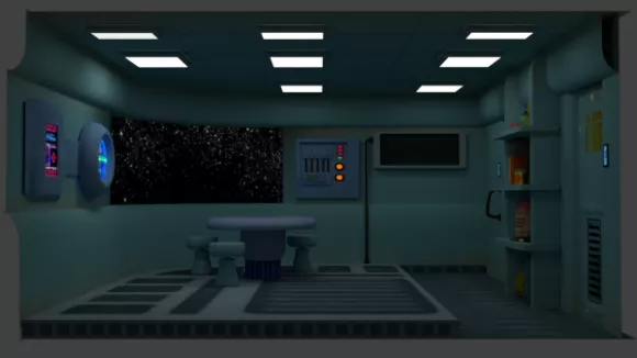 Tv Studio Interior Room 3d model