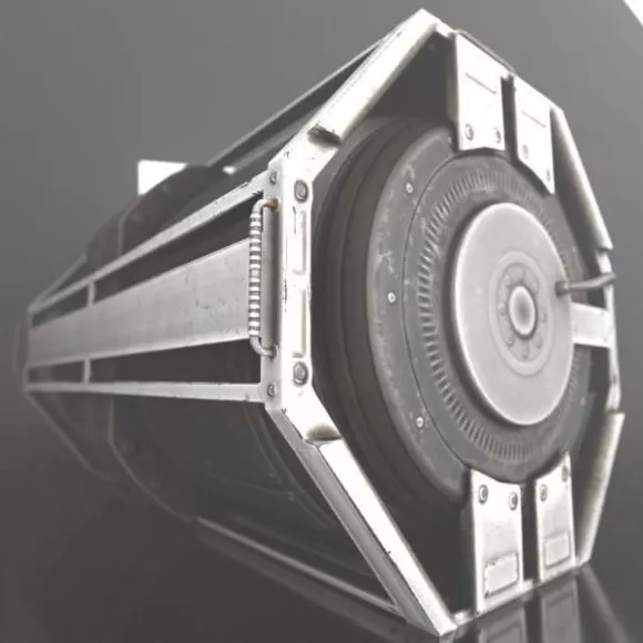 Futuristic Planet Mars Spacecraft 3d model