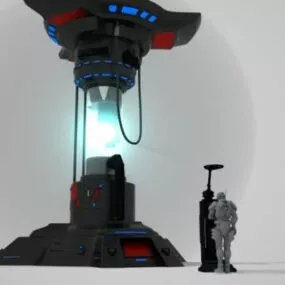 Chrystal Power Scifi Machine 3d model
