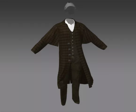Sherlock Holmes Clothing 3d model Sherlock Holmes Clothing 3d model