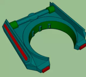 Old Shield Generator 3d model