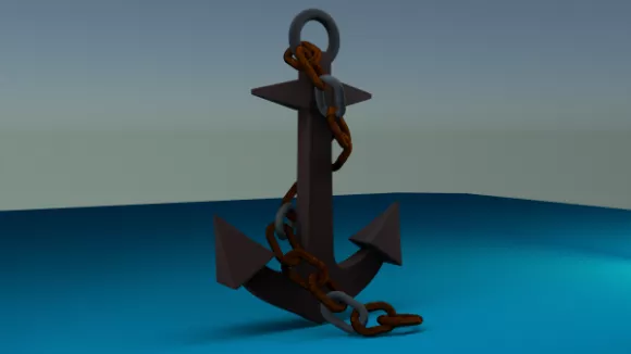 Old Ferry Boat 3d model