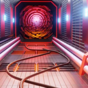Scifi Hall 3d model