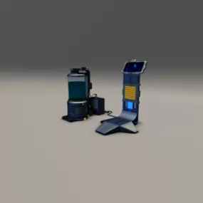 Scifi Game Asset 3d model