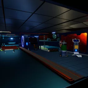 Scifi Room 3d model