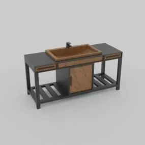 Bathroom Sink Cabinet 3d model
