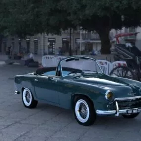 Simca Aronde Car 3d model