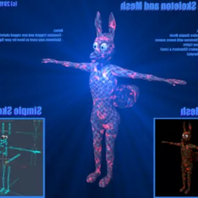 Simple Skeleton 3d model