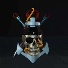 Old Human Skull 3d model