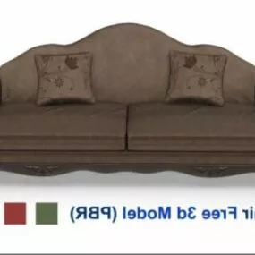 Vintage Camel Sofa Chair 3d model