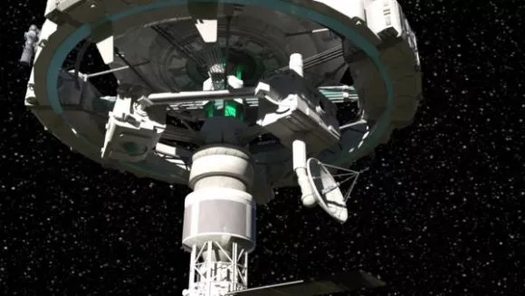 Cylinder Modular Space Station 3d model