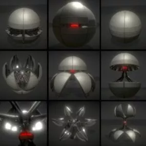 Sphere Bot Hydraulics 3d model