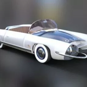 Spirou Turbot Convertible Car 3d model