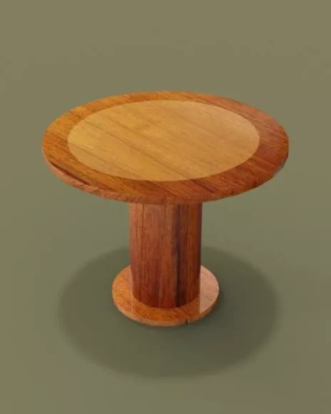 Luxurious Chair Table Set 3d model