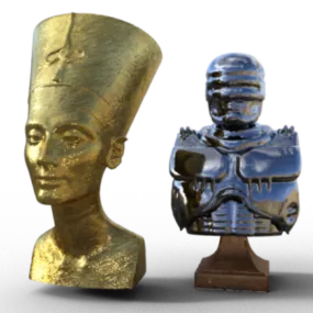Iron Statuette 3d model