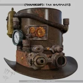 Steampunk Hat 3d model
