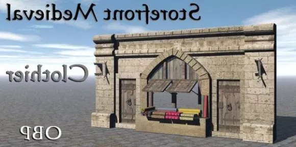 Storefront Medieval Architecture 3d model Storefront Medieval Architecture 3d model