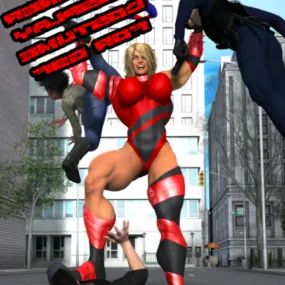Stunner Cosplay Female Character 3d model