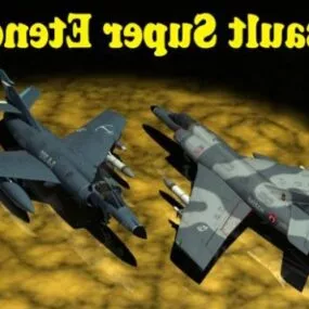 Super Attack Aircraft 3d model