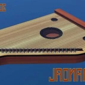 Traditional Instrument Swarmandal 3d model