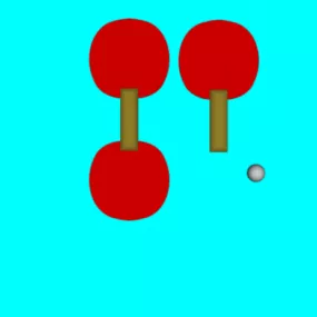 Table Tennis With Ball 3d model