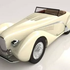 Vintage Car Talbot Lago T150 3d model