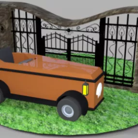 Drag Racing Vehicle 3d model