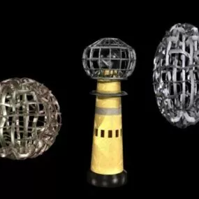 Golden Jewelry Decoration 3d model