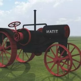 Classic Tractor 3d model