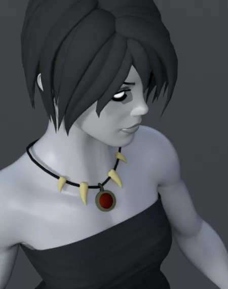 Man Character With Red Coat 3d model