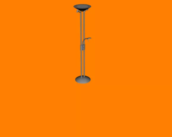 Ceiling Lamp With Gold Frame 3d model