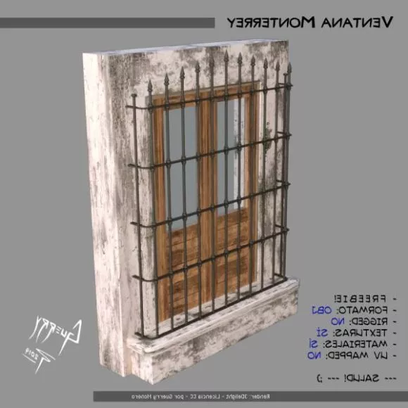 Alien Window Circular Shape 3d model