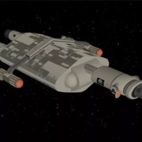 Space Ss Valiant Starship 3d model