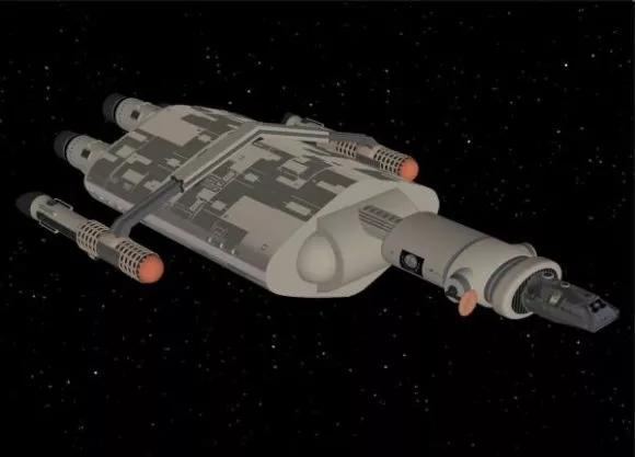 Romulan Futuristic Spaceship 3d model