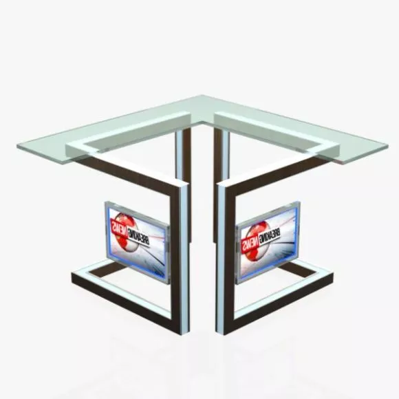 Tv Studio Desk 3d model Tv Studio Desk 3d model