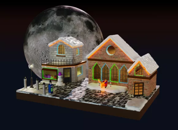 Hangar Simple Building 3d model