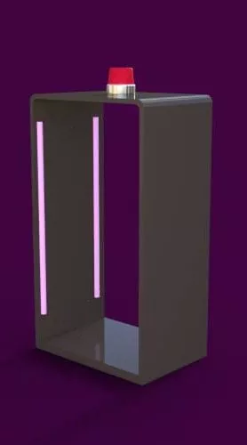 Hanger Inox Wall Mounted 3d model