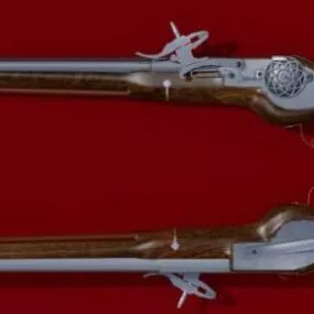 Wheel Lock Pistol 3d model