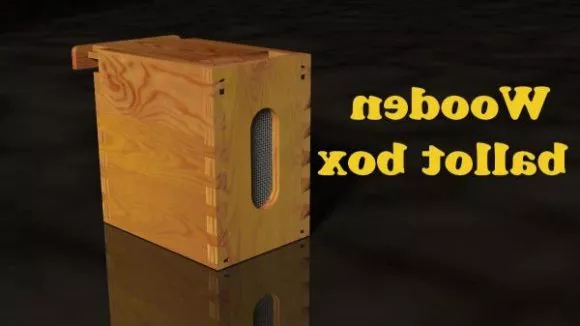 Wooden Ballot Box 3d model Wooden Ballot Box 3d model