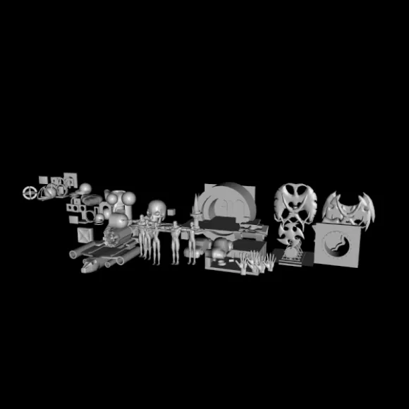 Radio Receiver With Antenna 3d model