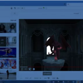 Lcd With Youtube Internet App 3d model
