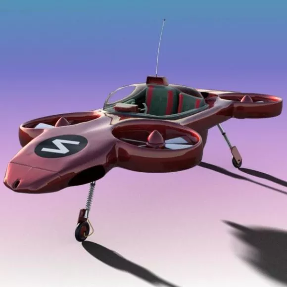 Futuristic Drone, Dragonfly Bot 3d model