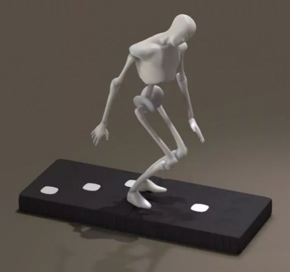 Girl With Hello Kitty Toy 3d model