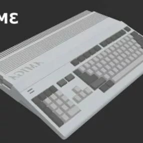 Vintage Keyboard 3d model