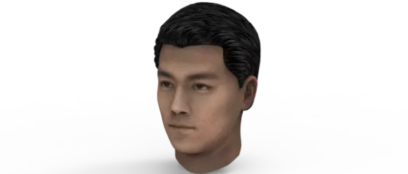 Standing Age Man Character 3d model