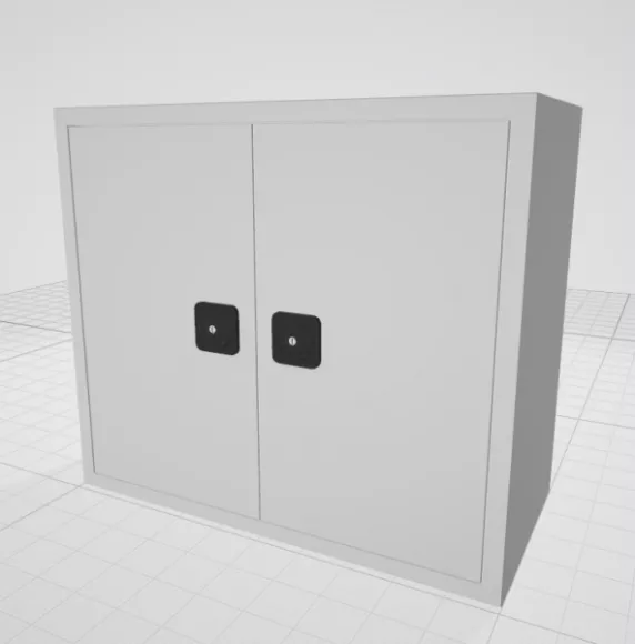 Glasscase Side Cabinet 3d model