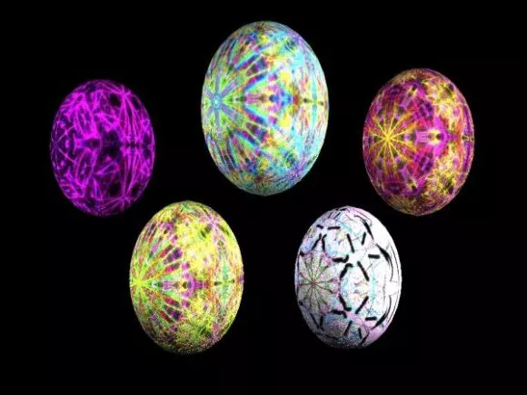 Colorful Eggs Easter Egg 3d model Colorful Eggs Easter Egg 3d model