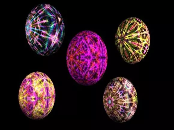 Colorful Easter Eggs 3d model Colorful Easter Eggs 3d model